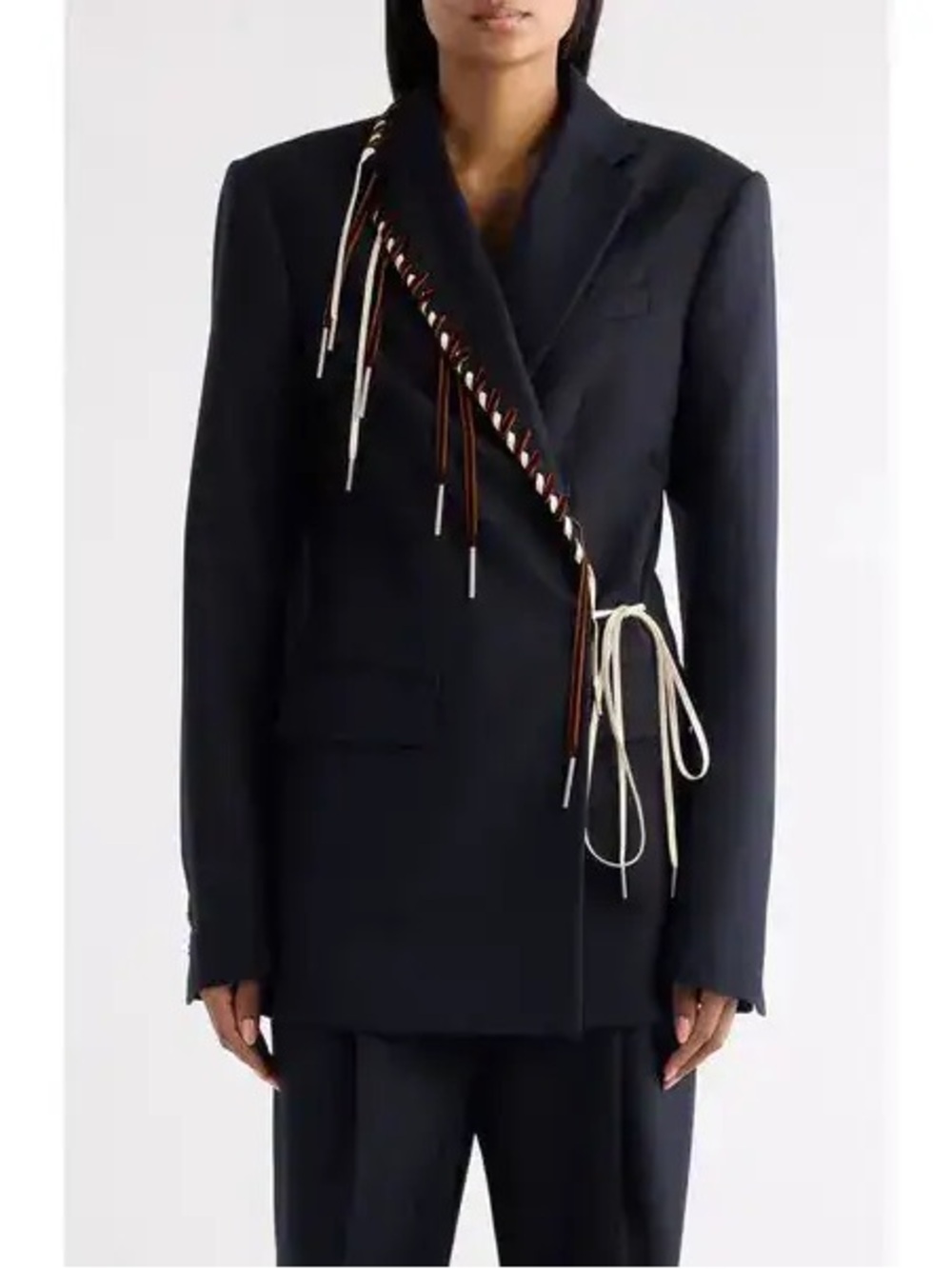 Dries van Noten Embellished Blazer with Decorative Braided Detail